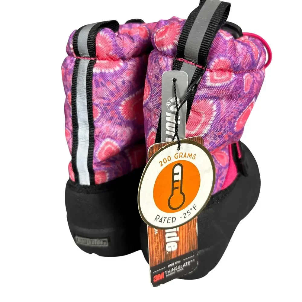 Northside Toddler Snow Boots Size 8 Pink Purple Thinsulate Snowcore NWT